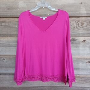 The Pioneer Woman Lace Trim Top